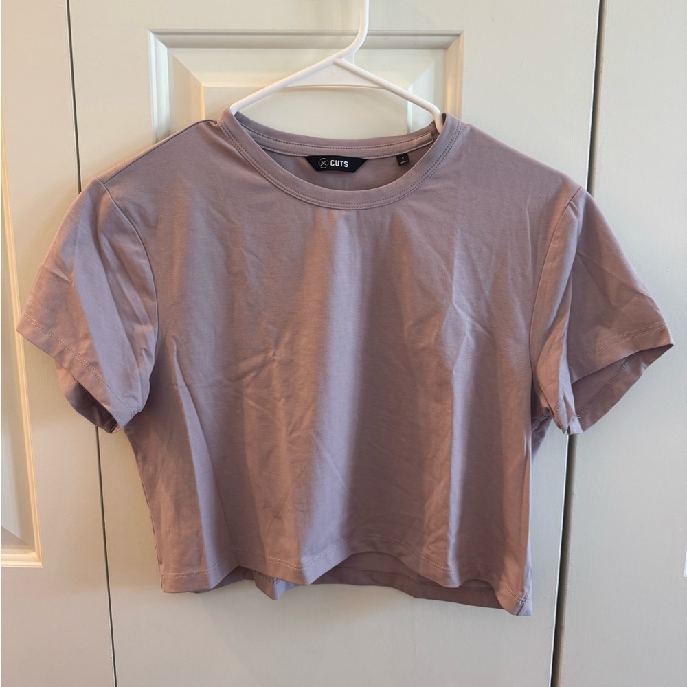 Cuts Purple Crop Tee